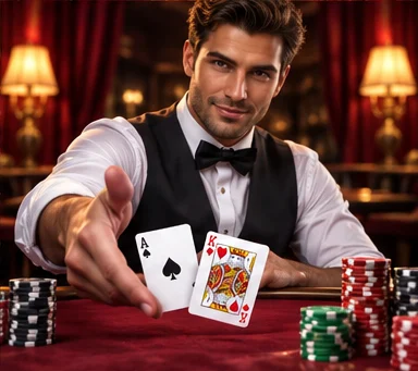 Thematische Illustration für Blackjack